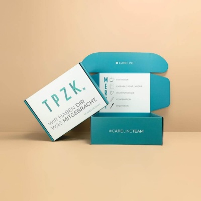 Klappdeckelschachtel beidseitig bedruckt